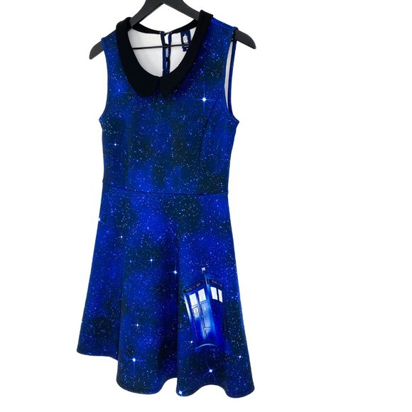 HOT TOPIC BBC Doctor Who Galaxy Tardis Dress - Picture 3 of 16